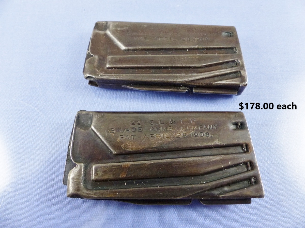 SAVAGE 1903 1904 1908 1909 MODEL MAGAZINE 22 S L LR 7RD 178CCU