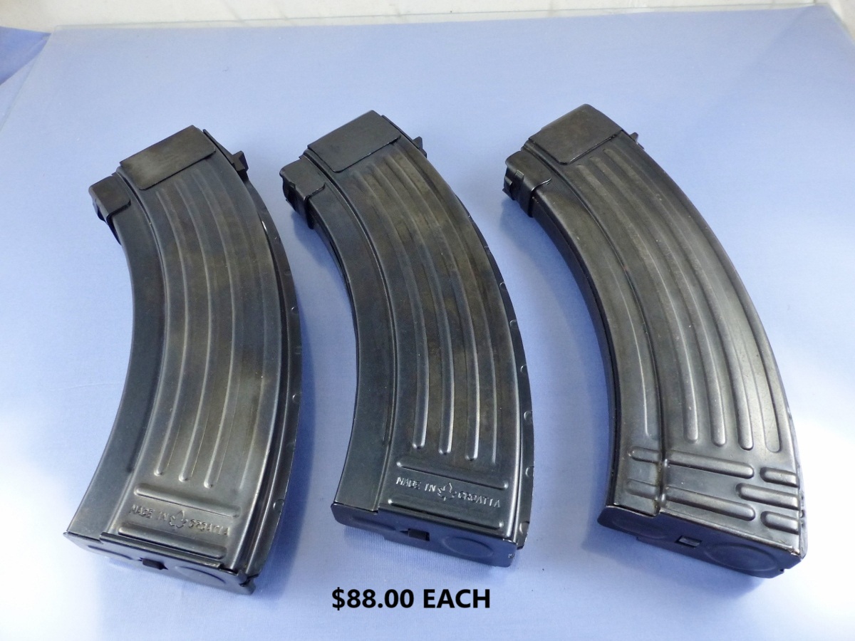 KOLASHNIKOV AK-47 MODEL MAGAZINE CROATIA 7.62X39 30PINNED TO 5 88BXW