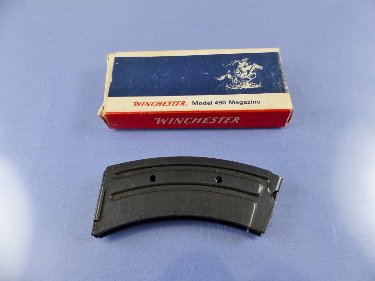 WINCHESTER 490 WITH BOX MODEL MAGAZINE 22LR 10RD 110OHW