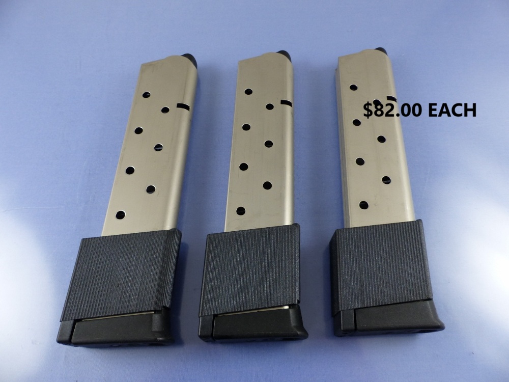COLT, BROWNING, SPRINGFIELD 1911 PRO MAG MODEL MAGAZINE 45 ACP 10RD NICKEL NEW 82OCW