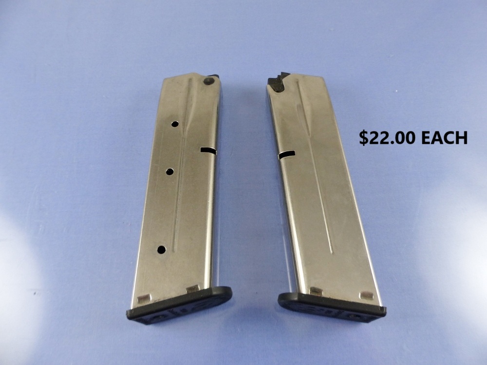 BERETTA 92F FS M9 MAGAZINE 9MM 10RD RAM-LINE STAINLESS 22CUW