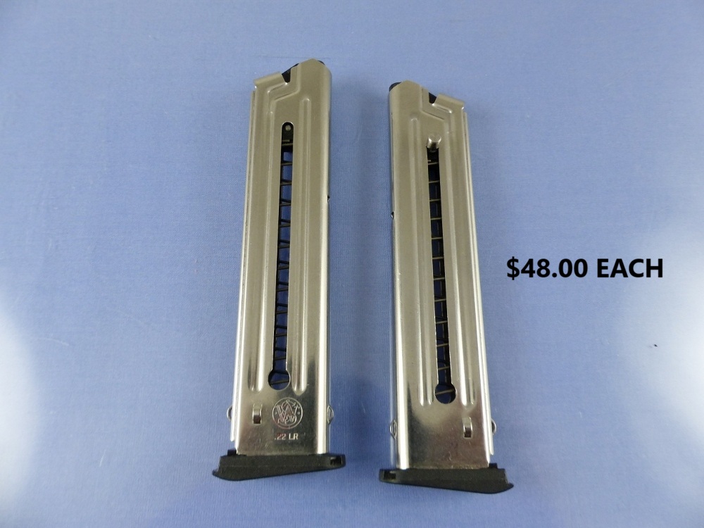 SMITH & WESSON 22-A1 STAINLESS MAGAZINE 22LR 10RD NEW 48HEW 1