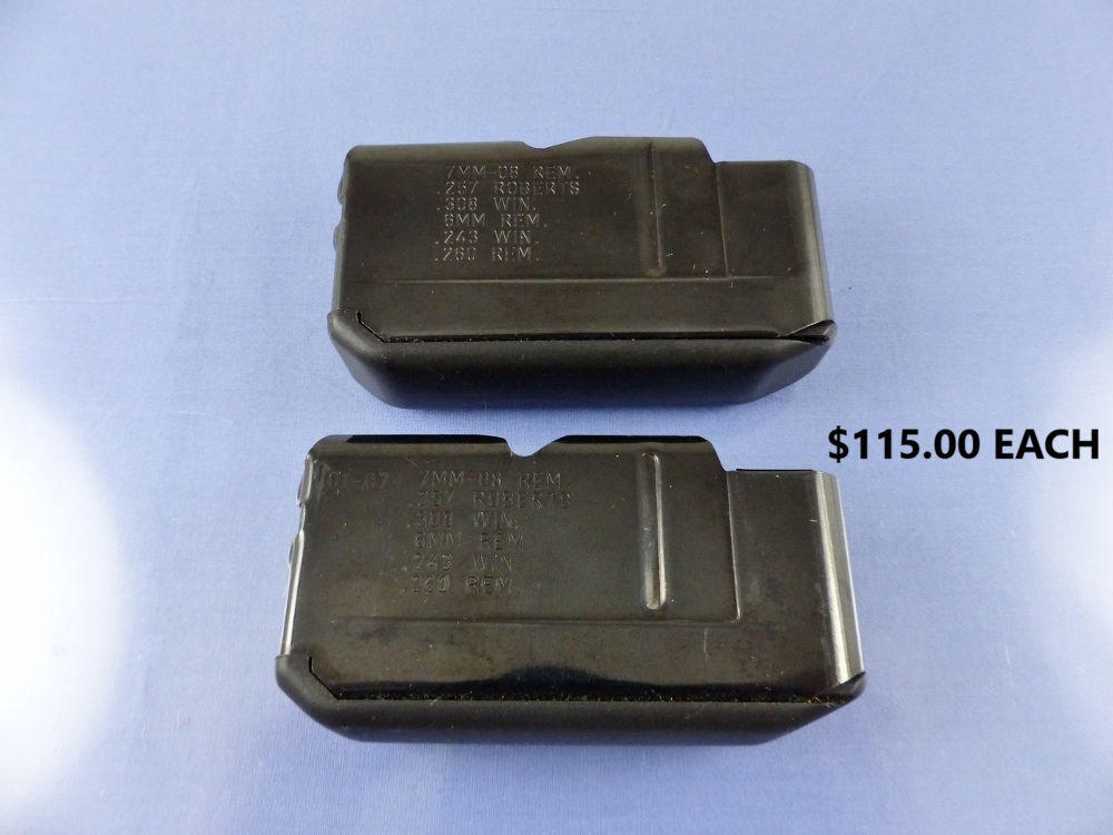 REMINGTON 7 74 740 742 750 7400 MAGAZINE 7MM 257 308 6MM 243 280 PLASTIC BOTTOM 115OCW